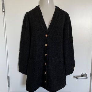 Zara Black Blazer Jacket Dress XL